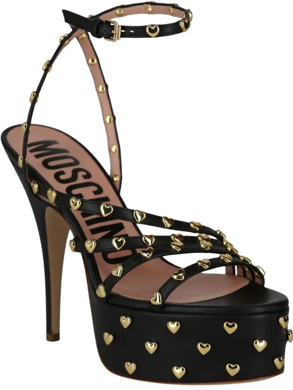 Moschino Ankle Strap Platform Sandal Heel